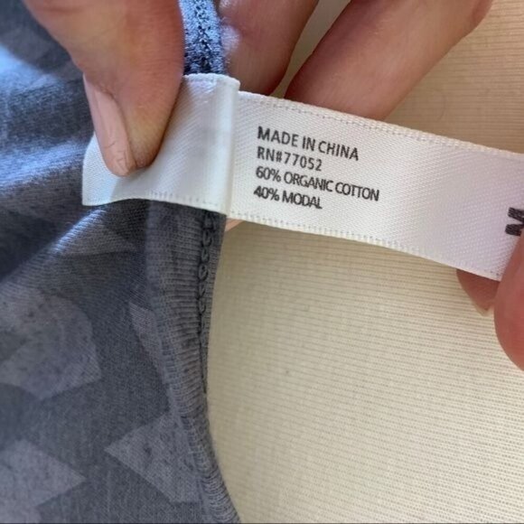 Threads 4 Thought Maxi Dress Sleeveless Gray Arrow Pattern Size Medium - Picture 10 of 12